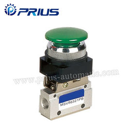 3 клапан МСВ86321ПБ положения пути 2 пневматический, клапан воздуха круглой зеленой кнопки механический
